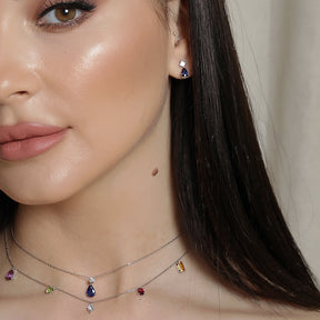 Diamond & Sapphire Earrings