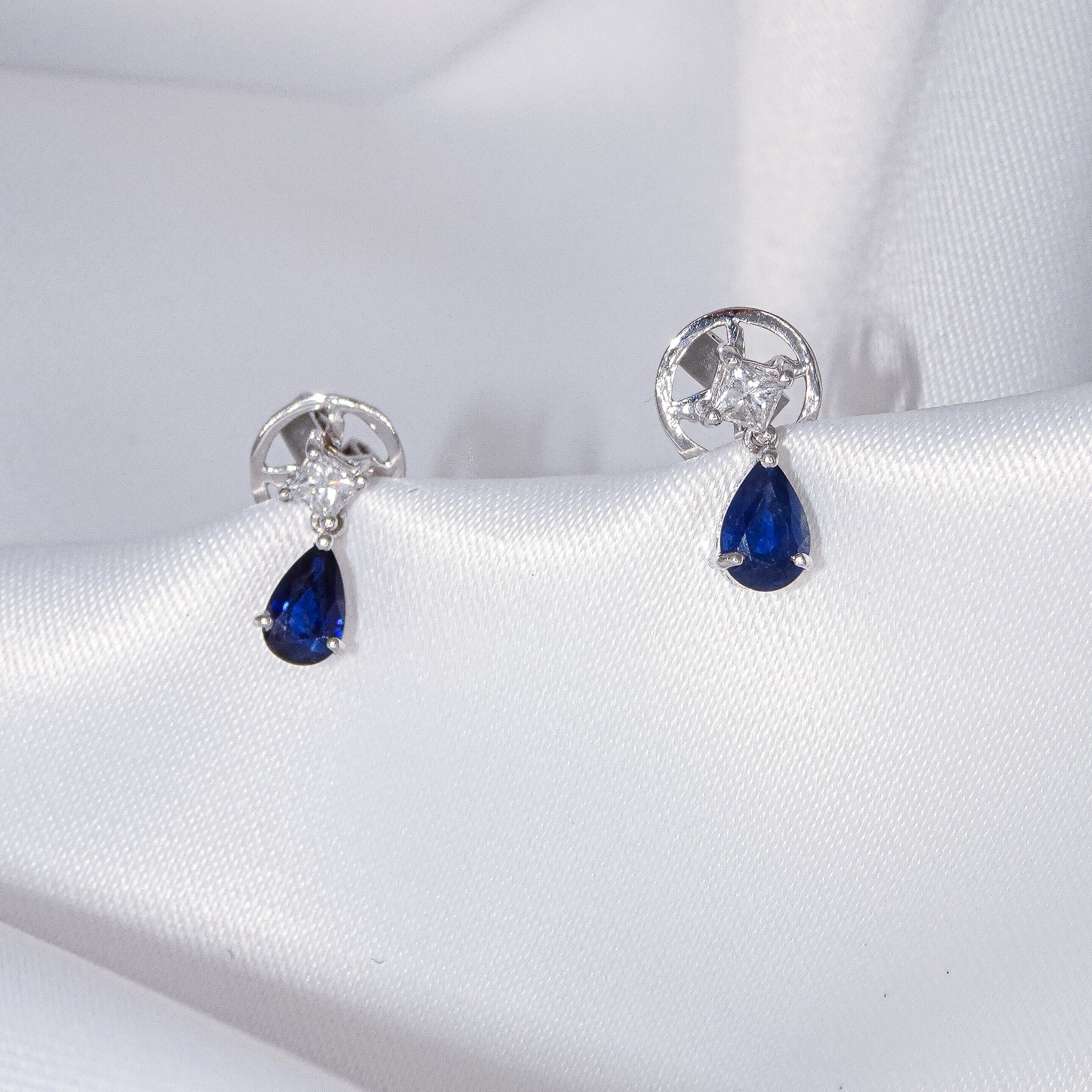 Diamond & Sapphire Earrings