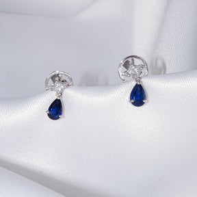 Diamond & Sapphire Earrings