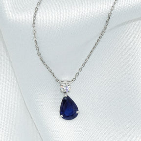 Diamond & Sapphire Necklace