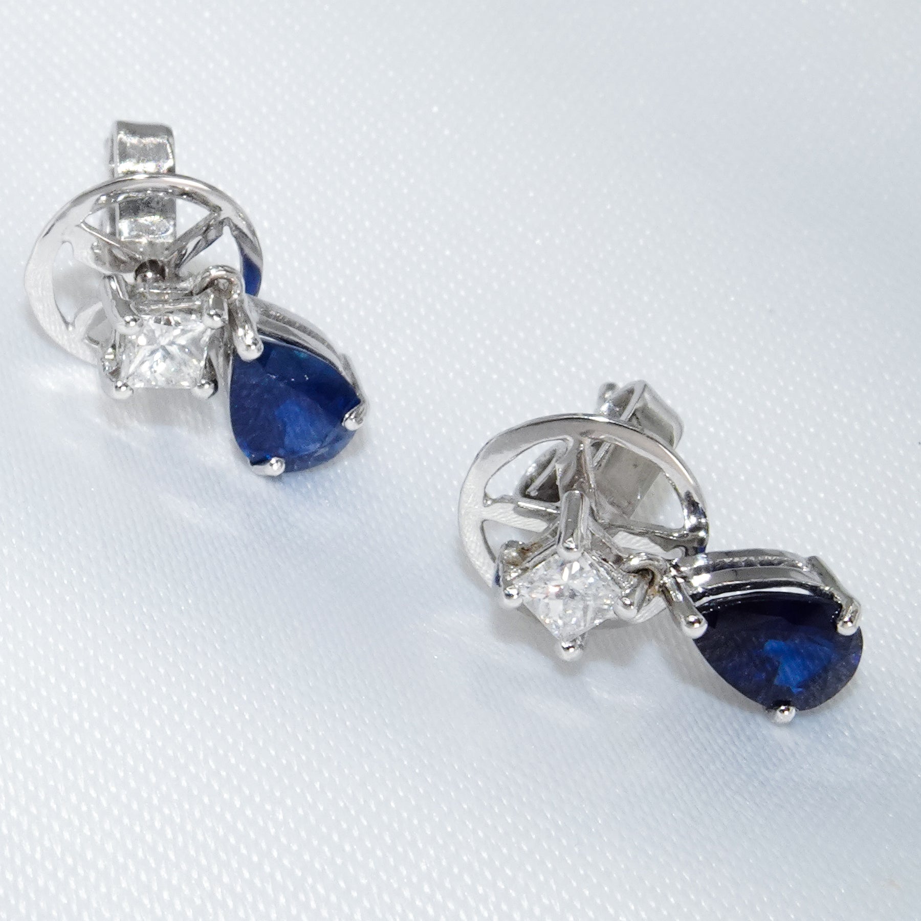 Diamond & Sapphire Earrings